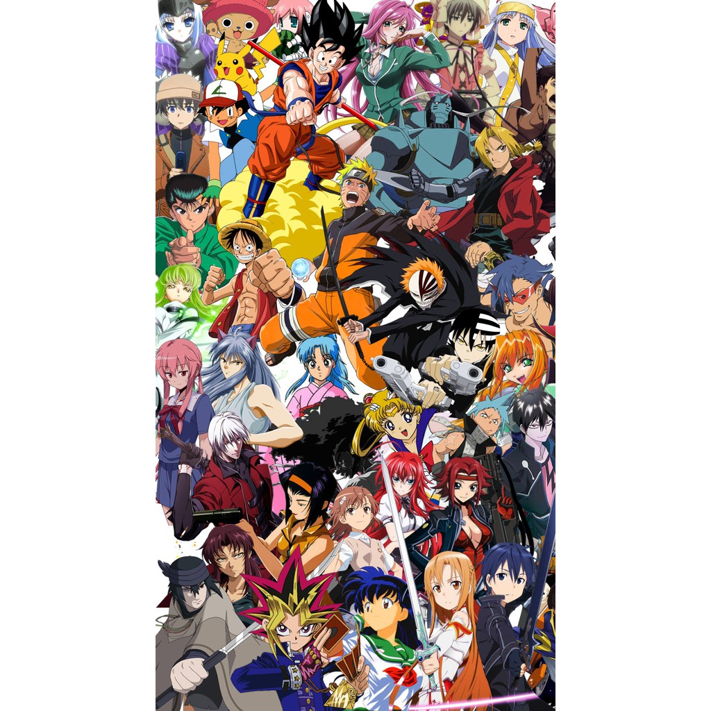 poster anime 10 tấm theo yêu cầu