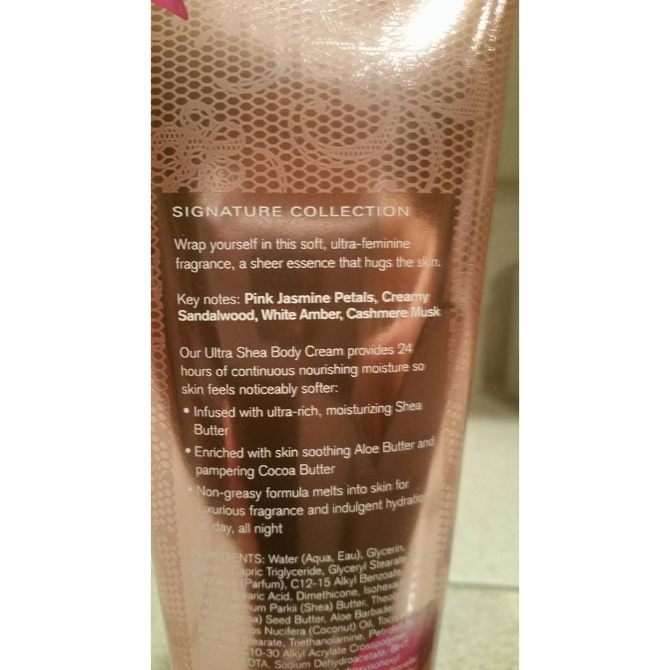 Kem dưỡng ẩm cơ thể Bath &amp; Body Works Pink Cashmere Ultra Shea Body Cream 226g (Mỹ)