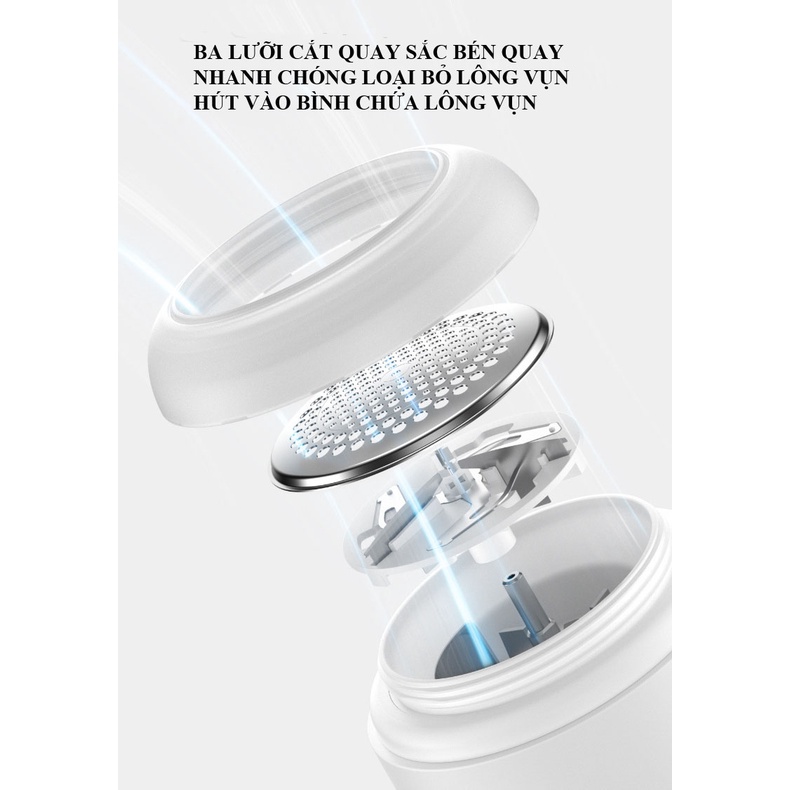 Máy cắt lông xù quần áo mini không dây LR01 Jisulife
