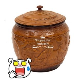 Bộ ủ ấm tích giả gỗ 1,5lit