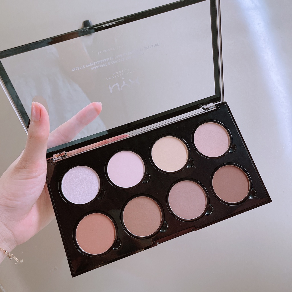 Bảng Tạo Khối &amp; Hightlight NYX 8 Ô 2.7g [Chính Hãng]