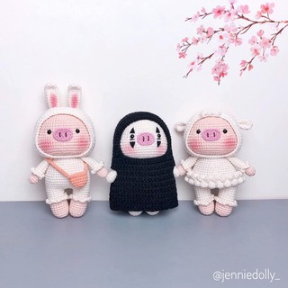 Heo len handmade - Gấu bông len- Gấu bông handmade