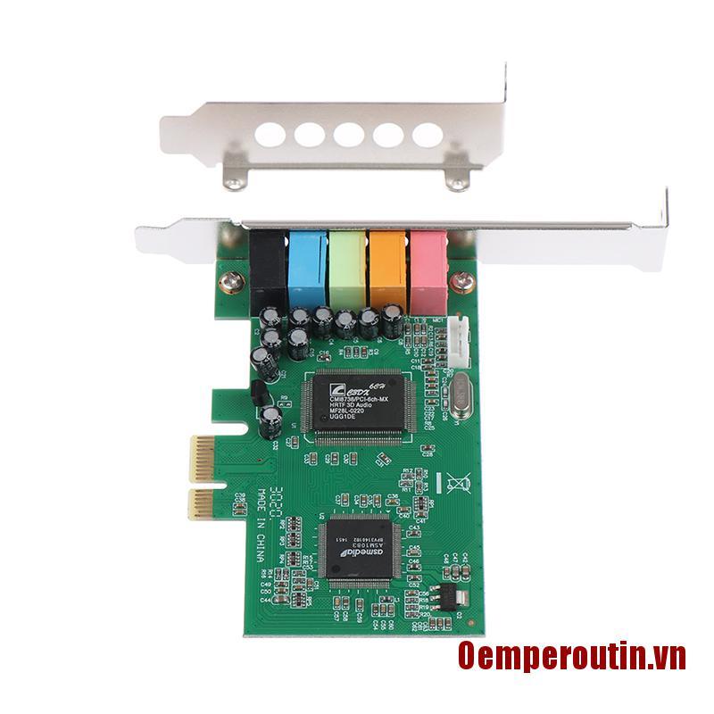 CHANNEL Card Âm Thanh Pci Express Pci-E 5.1 Ch 6 Kênh Hỗ Trợ Win7 | WebRaoVat - webraovat.net.vn