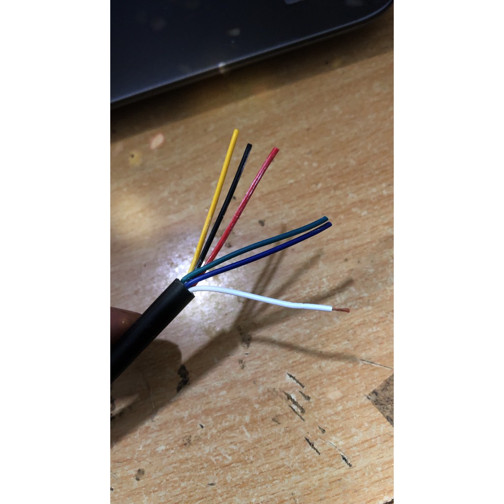 1m Dây điện tín hiệu lõi 6 sợi có bọc kim chống nhiễu - đồng mạ - 6cx0.22mm2 - ALTEK chất lượng cao