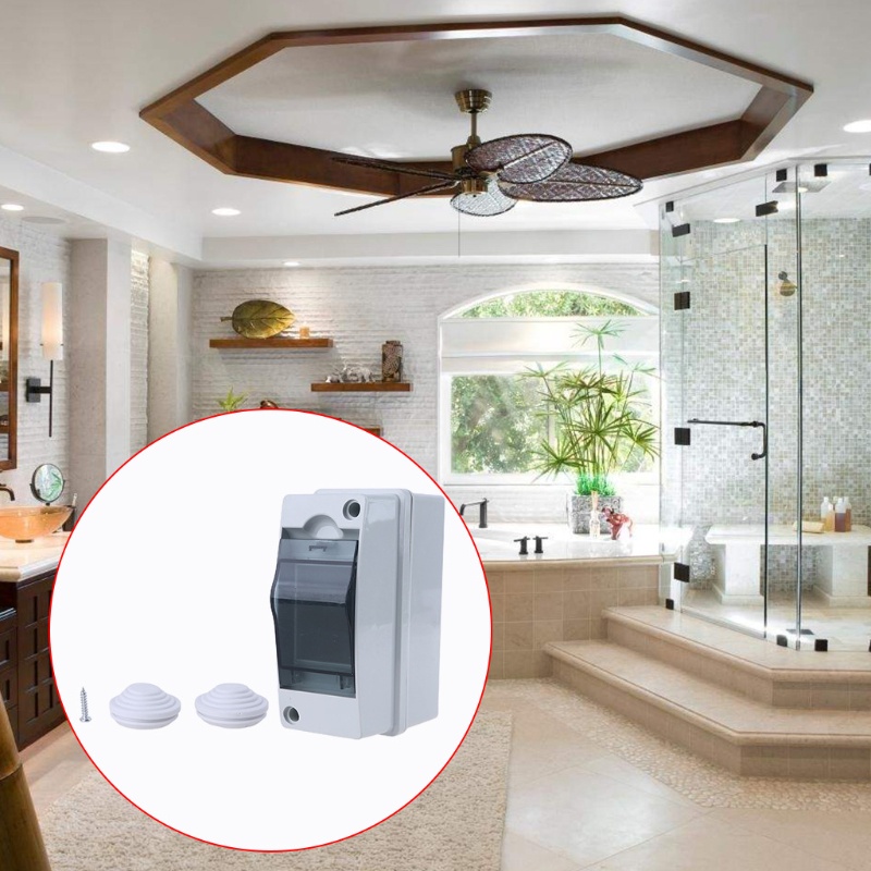 Hộp Phân Phối Điện Chiếu Sáng 2 Chiều Chống Thấm Nước Có Nắp Đậy Tiện Dụng Cho Gia Đình