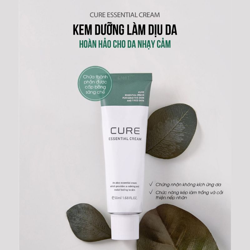 Kem Dưỡng Phục Hồi - Giảm Kích Ứng Làm Dịu Da CURE ESSENTIAL CREAM 50ML