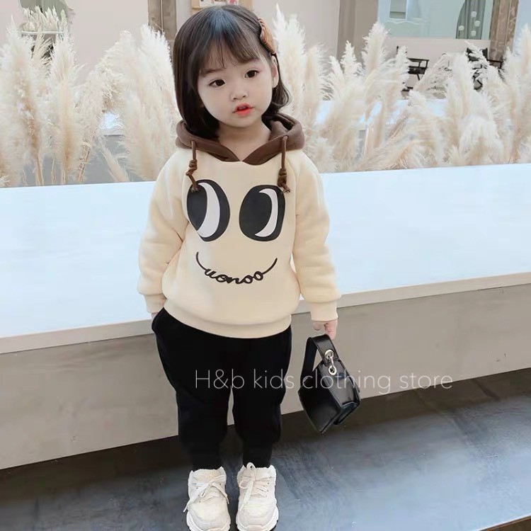 Bộ NỈ BÔNG cute cho bé trai bé gái 8-21kg