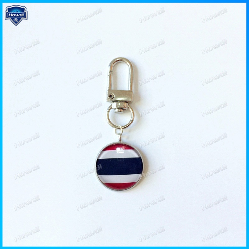 Móc Khóa Kim Loại Hình Lá Cờ Các Nước