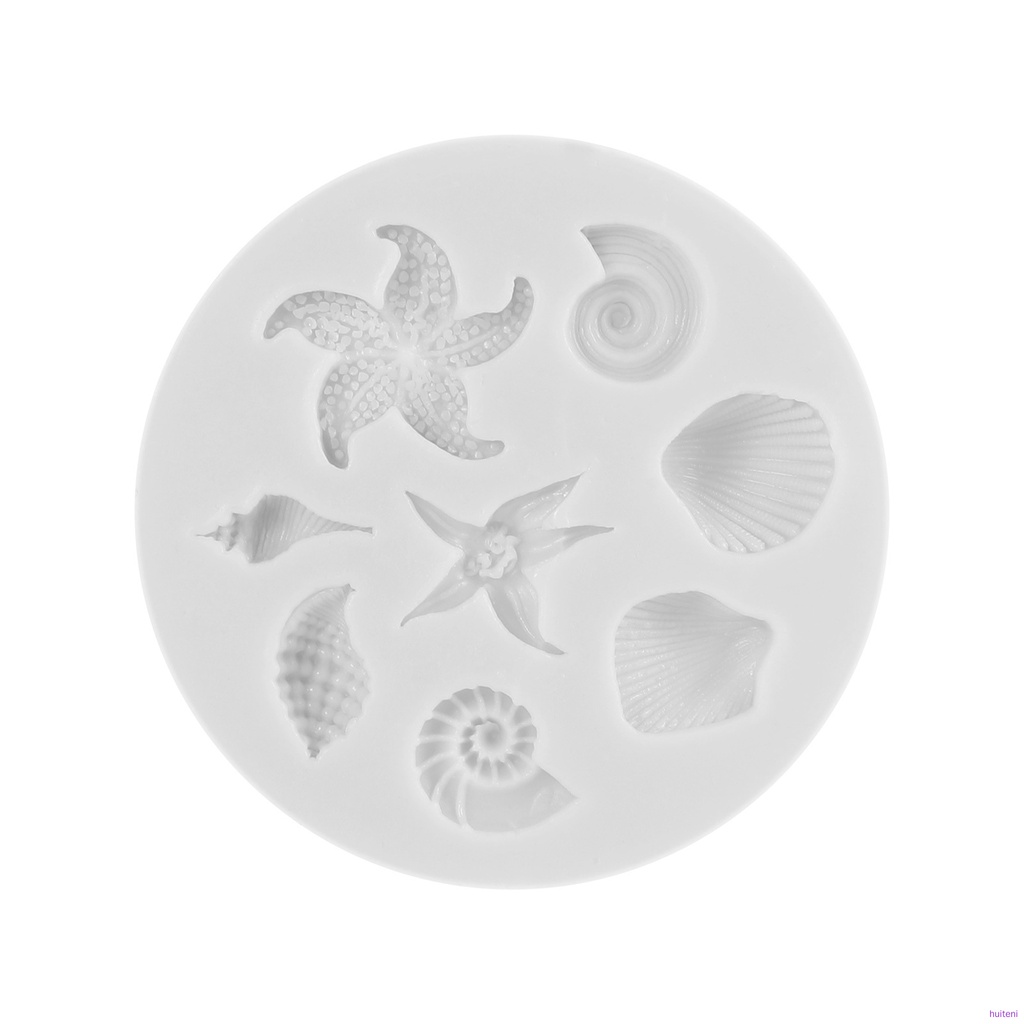 Khuôn Silicone Tạo Hình Làm Bánh Kẹo Hình Vỏ Sò 3d