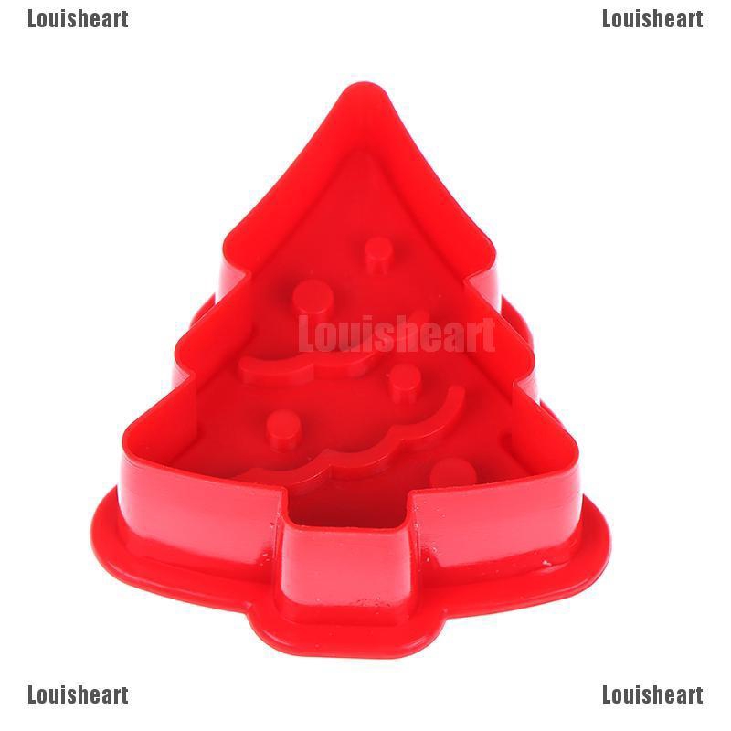 Bộ 4 Khuôn Làm Bánh Quy Hình Giáng Sinh 3d