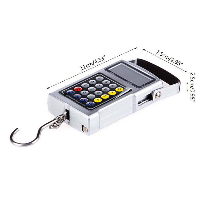 Cân Hành Lý Cầm Tay Siêu Nâng Cấp Kèm Đồng Hồ Và Thước Dây