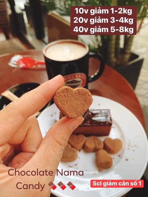 KẸO GIẢM CÂN SOCOLA ĐAN MẠCH[ TÁCH LẺ 20V ]
