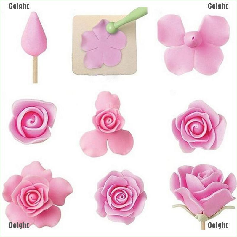 Set 6 khuôn làm bánh trang trí hình hoa hồng tiện dụng