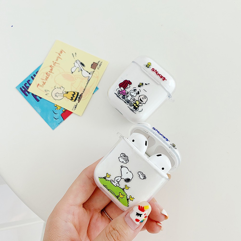 cute cartoon Snoopy kaws tpu soft AirPods case AirPods Pro case iPhone Bluetooth earphone case