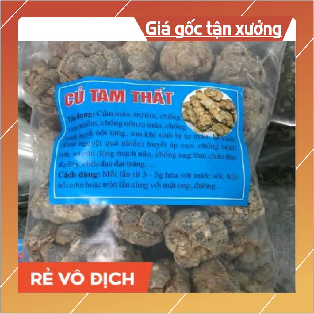 Củ tam thất khô - Hà Giang 500gram