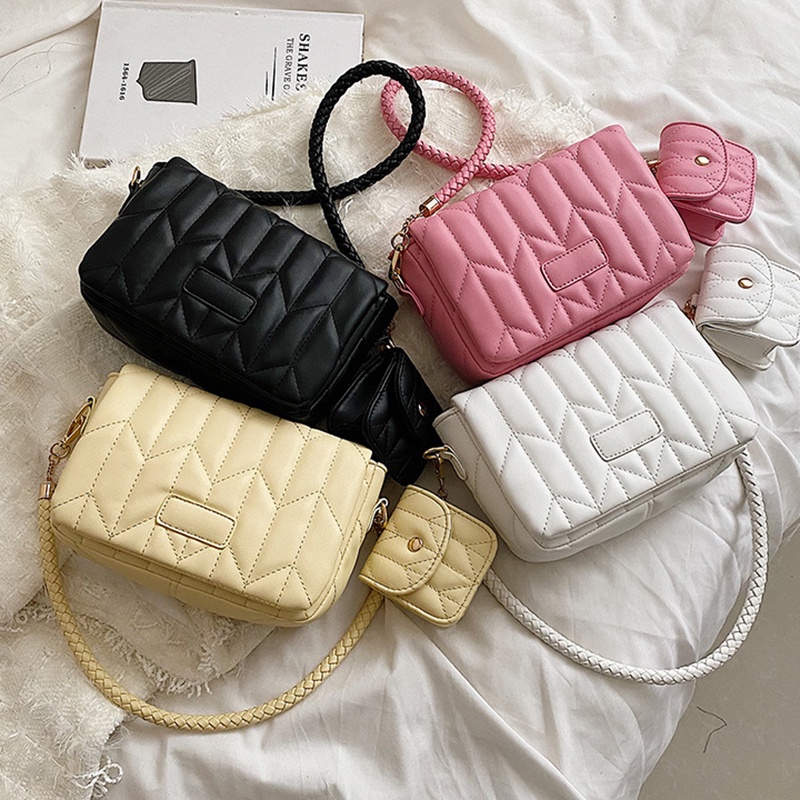 Túi đeo vai IELGY hình vuông cỡ nhỏ thời trang cho nữ