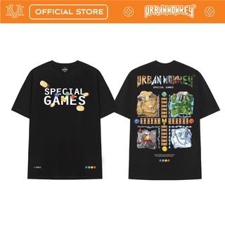 Áo Thun URBAN MONKEY SPECIAL GAME Đen Chất Liệu 100% Cotton