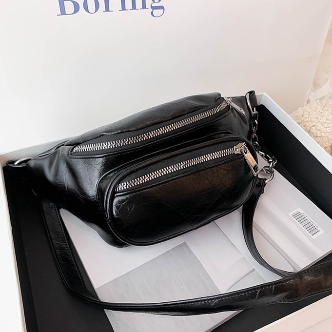 TÚI ĐEO CHÉO BAO TỬ NAM NỮ UNISEX DA PU MỀM THỜI TRANG HÀN QUỐC TRUCKY HH 103 TÚI ĐEO CHÉO BAO