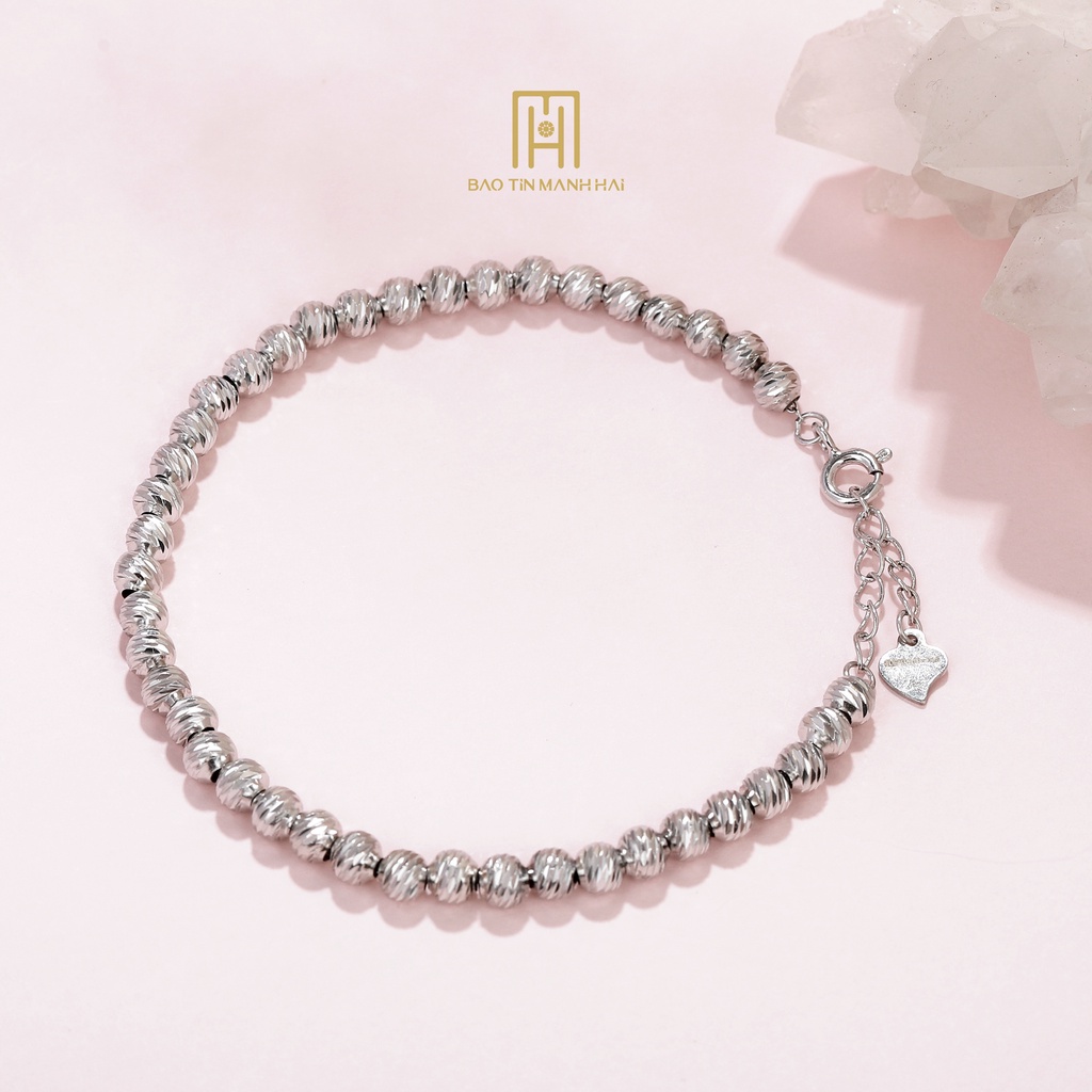 Lắc tay bi bạc xi cao cấp sáng sáng bóng phong cách HQ LB02 Bảo Tín Mạnh Hải | BigBuy360 - bigbuy360.vn