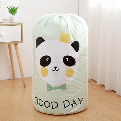 Túi đựng chăn màn quần áo chống ẩm cao cấp Nhật cỡ lớn, Túi đựng chăn màn, quần áo rút dây hình trụ 2466