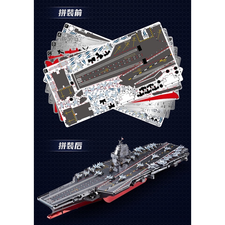 Mô Hình Lắp Ráp 3d Tàu sân bay Phúc Kiến CV-18