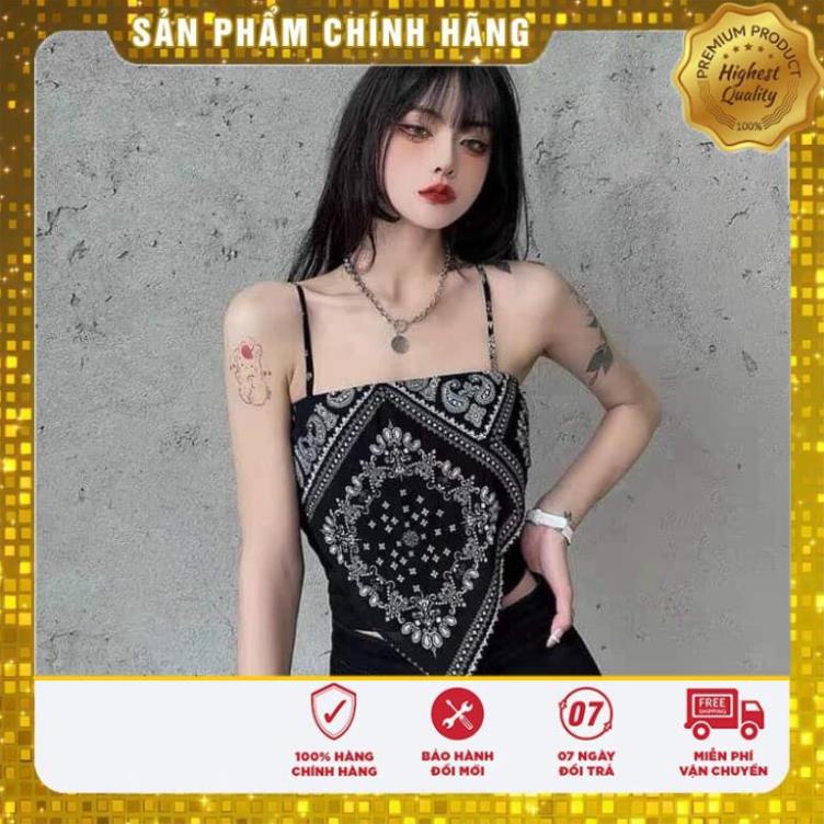 (FREE SHIP HOÀN XU) Áo Yếm 2 Dây Họa Tiết - áo 2 dây độc lạ đẹp - Chất bozip co dãn 4c đẹp mịn | BigBuy360 - bigbuy360.vn