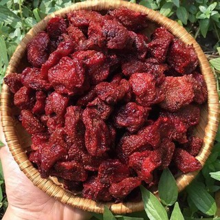 DÂU TÂY SẤY DẺO [250g DÂU ĐÀ LẠT SẤY DẺO KHÔNG ĐƯỜNG]
