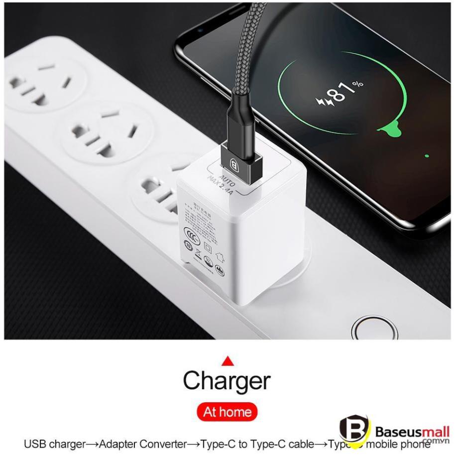 Baseus -BaseusMall VN Đầu chuyển adapter USB otg Type A sang USB Type C tốc độ cao Baseus