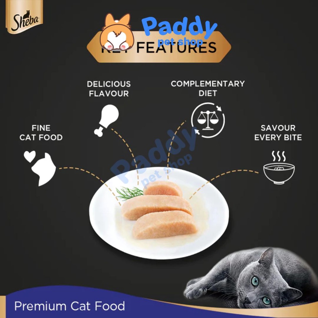 Pate Sheba Cho Mèo Con &amp; Mèo Lớn 70g (Nhập Khẩu Thái Lan)
