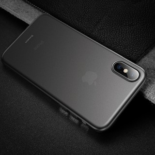 Baseus siêu mỏng cho iPhone X Ốp điện thoại màu đen hiệu