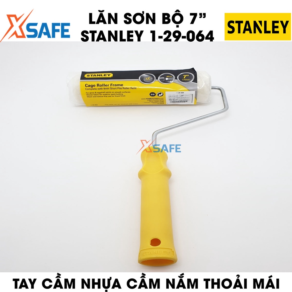 Lăn sơn bộ 7 inch STANLEY 1-29-064 đường kính bông lăn 37mm Lăn sơn Stanley bông lăn mềm mịn, khung lăn chắc chắn