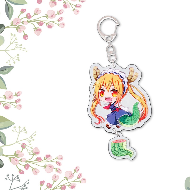 Móc khóa acrylic hình nhân vật Anime Kobayashi San Chi No Maid Dragon Maid Kobayashi 's Dragon Maid Kanna Kamui
