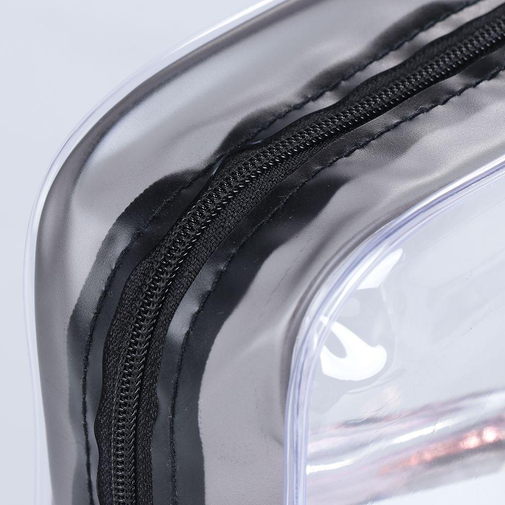 Túi Đựng Mỹ Phẩm Bằng PVC Trong Suốt Phối Khóa Kéo Tiện Dụng