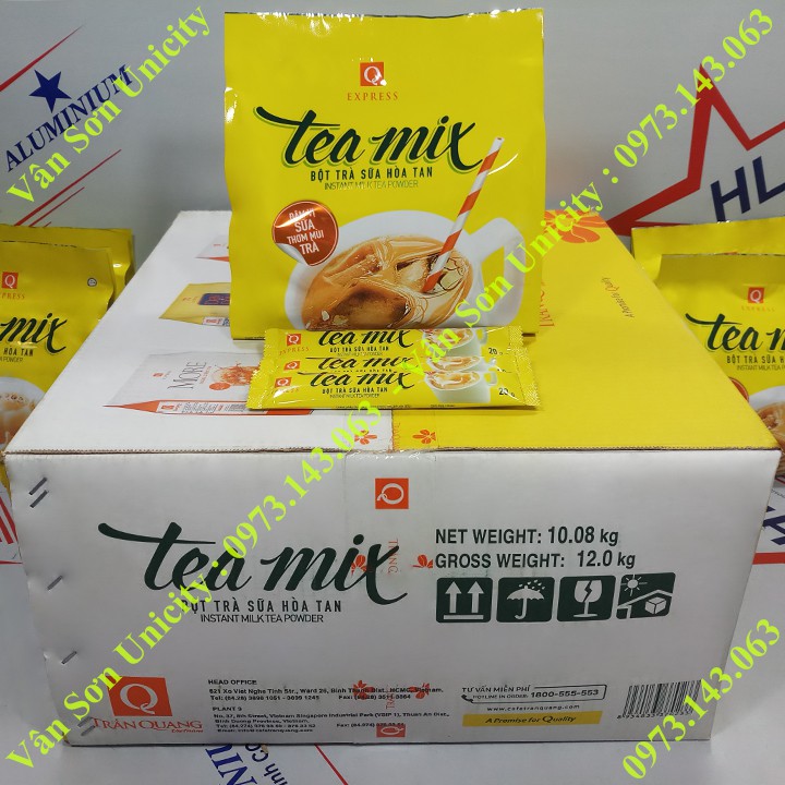 10 bịch Trà sữa Tea mix Trần Quang 480g (24 gói dài * 20g)