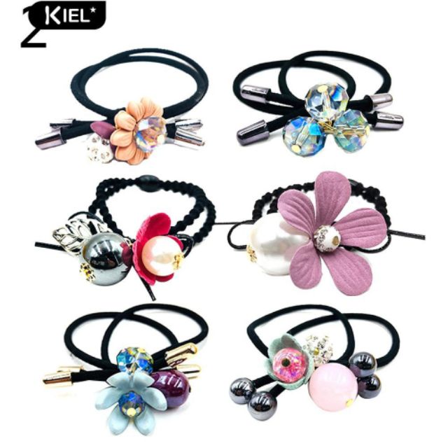 SET 6 CÁI CỘT TÓC BUỘC TÓC 6 KIỂU CHO BẠN THÊM XINH