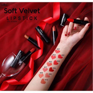 OD548_Son lì Soft Velvet Lipstick Odbo