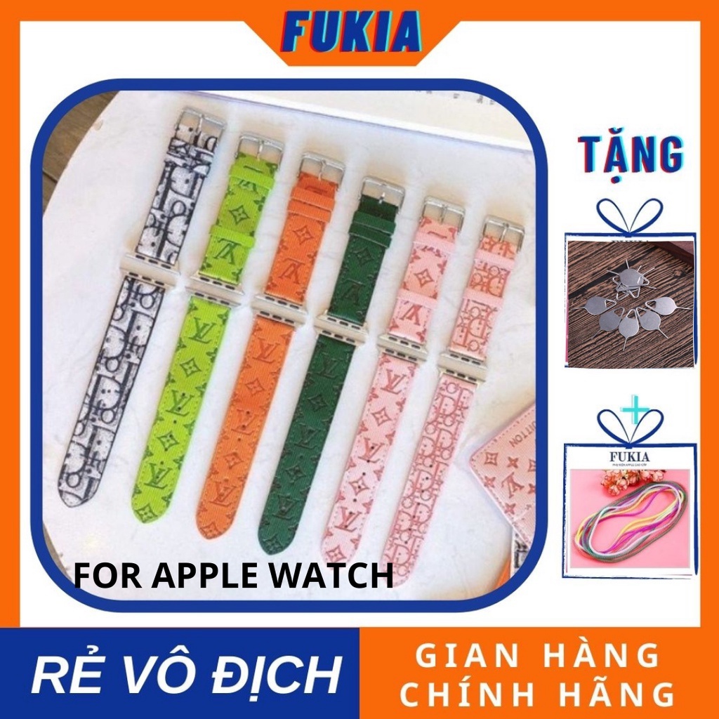 Dây da IV, G C dành cho Apple Watch đồng hồ thông minh iWatch Series 1/2/3/4/5/6/7SE size 38/40/41/42/44/45 mm