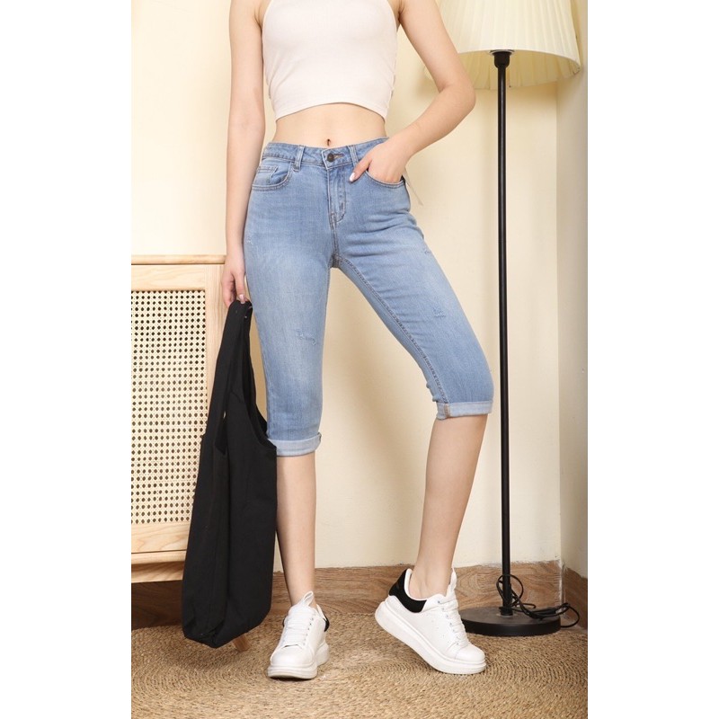 BÁN SỈ QUẦN JEAN NGỐ TRƠN XƯỚC XNXK M486 CHO NỮ