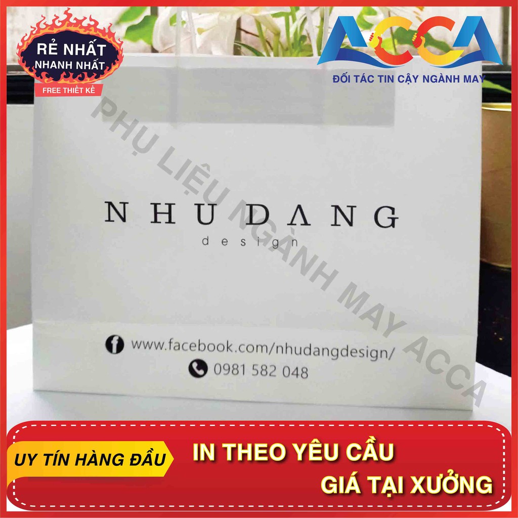 [HÀNG MẪU DÙNG THỬ] DỊCH VỤ IN TÚI GIẤY ĐỰNG QUÀ THEO YÊU CẦU_TÚI KRAFT, GIÁ CẠNH TRANH_MẪU MÃ ĐA DẠNG_NHÃN MÁC ACCA