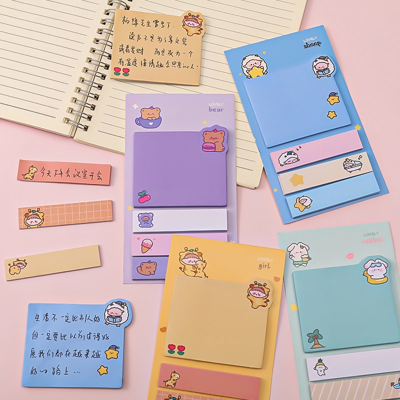 Giấy Note Dán Ghi Chú Họa Tiết Dễ Thương