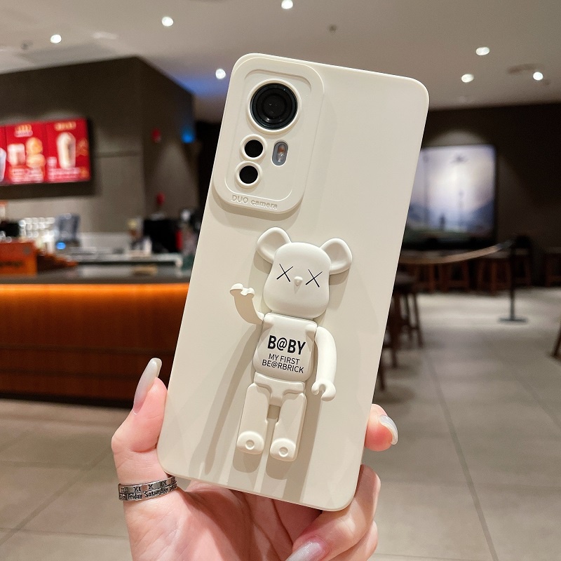 Ốp Điện Thoại TPU Mềm Có Giá Đỡ Họa Tiết Hoạt Hình Cho Xiaomi Mi 12 12s 12X 11 Pro Lite
