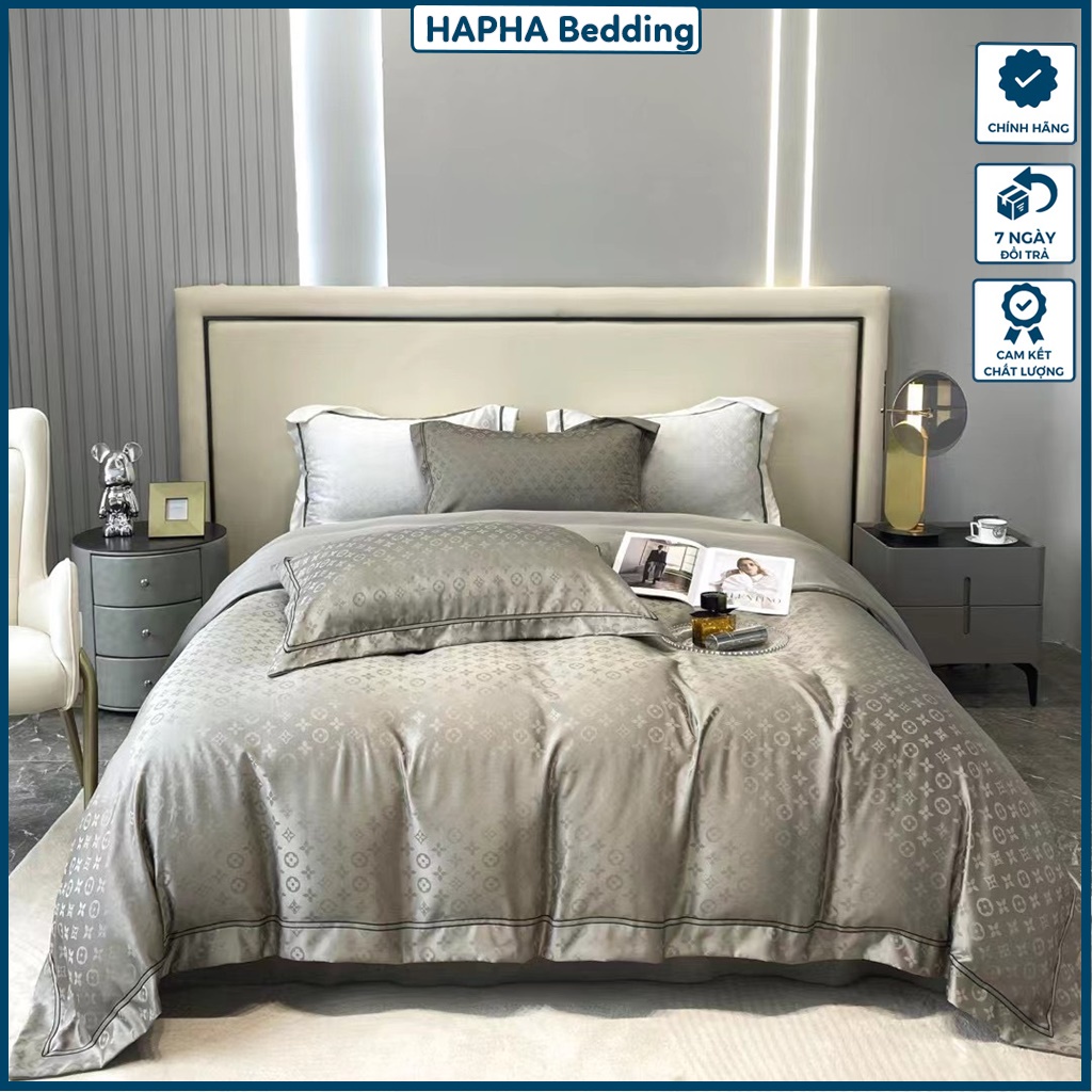 Bộ chăn ga gối lụa vân TH 2022, bộ ga trải giường lụa cao cấp 4 món phủ / bo chun, 1m6 1m8 2m2 1m6x2m 1m8x2m 2mx2m2