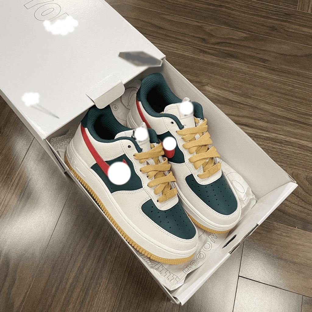 Giày Sneaker nam nữ AF1ss bản màu xanh đỏ