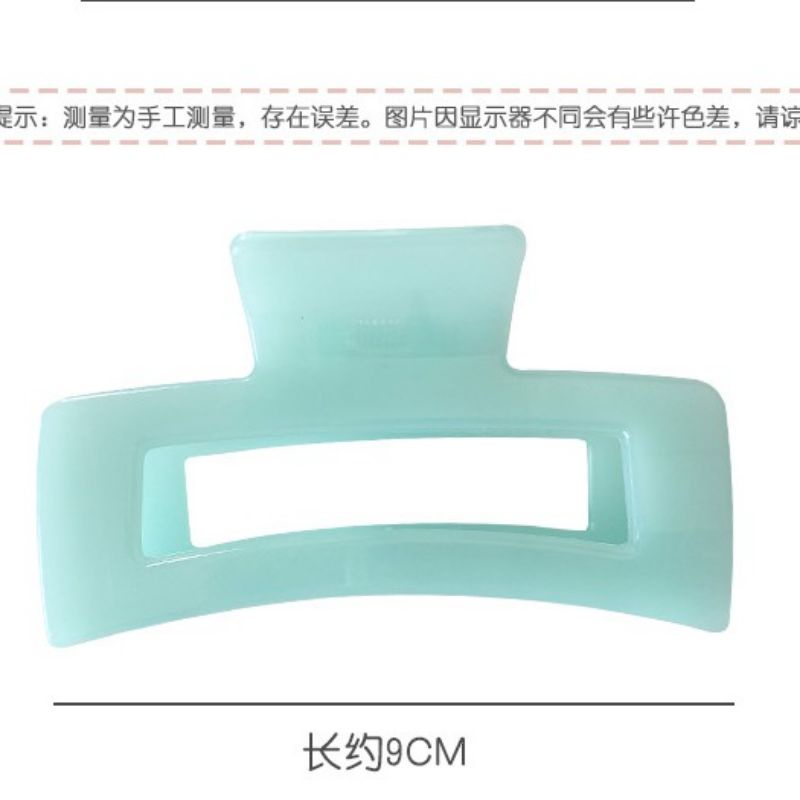 Kẹp tóc càng cua nhựa bóng size to nhiều màu phong cách hàn quốc