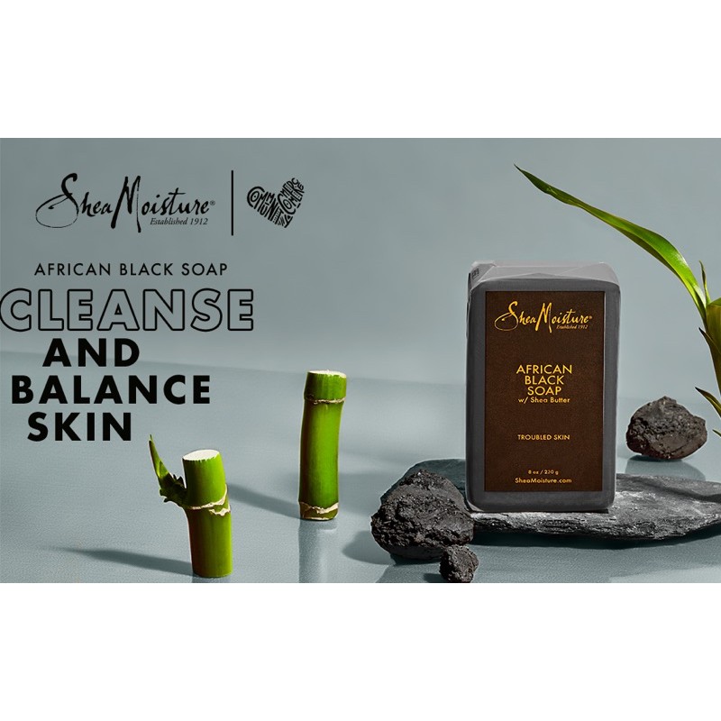 Xà phòng đen châu Phi giảm mụn Shea Moisture African Black Soap Bar