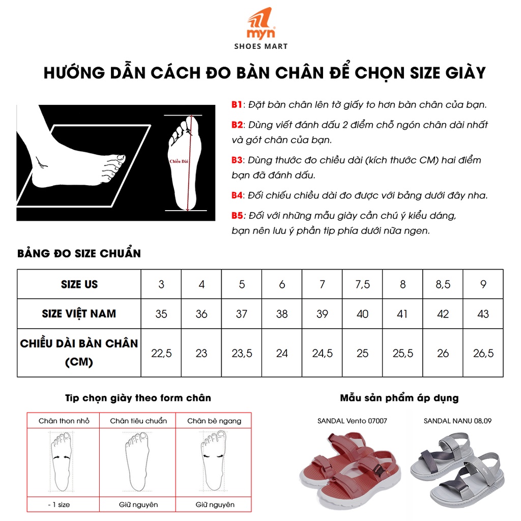 Sandal nữ Vento 07007 đế công nghệ IP