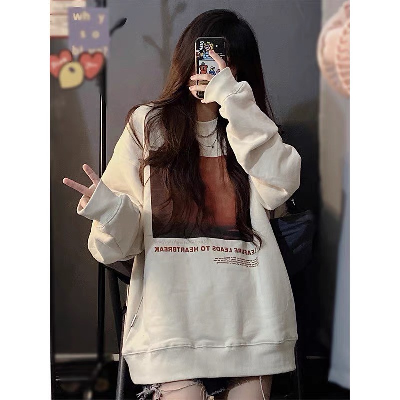 Áo sweater nữ form rộng dài tay ulzzang style phong cách Hàn Quốc SW002