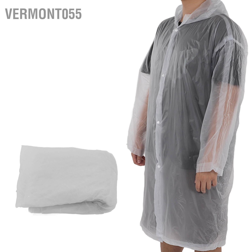 Có thể bán buôn Áo mưa di động chống thấm nước đa năng có mũ trùm và tay áo thể tái sử dụng cho người lớn Unisex Vermont055 Hàng giao ngay