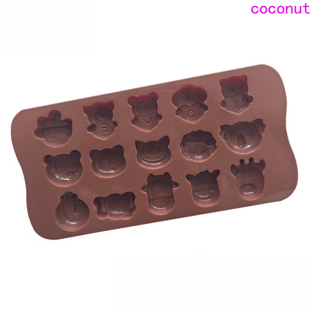 Khuôn silicone tạo hình động vật đáng yêu để làm bánh