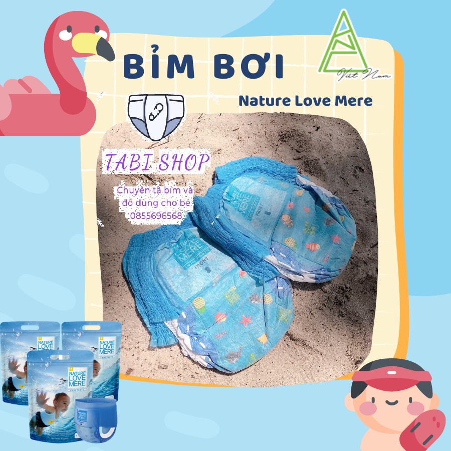 Bỉm bơi/Bỉm quần bơi NATURE LOVE MERE cho bé size L3/XL3